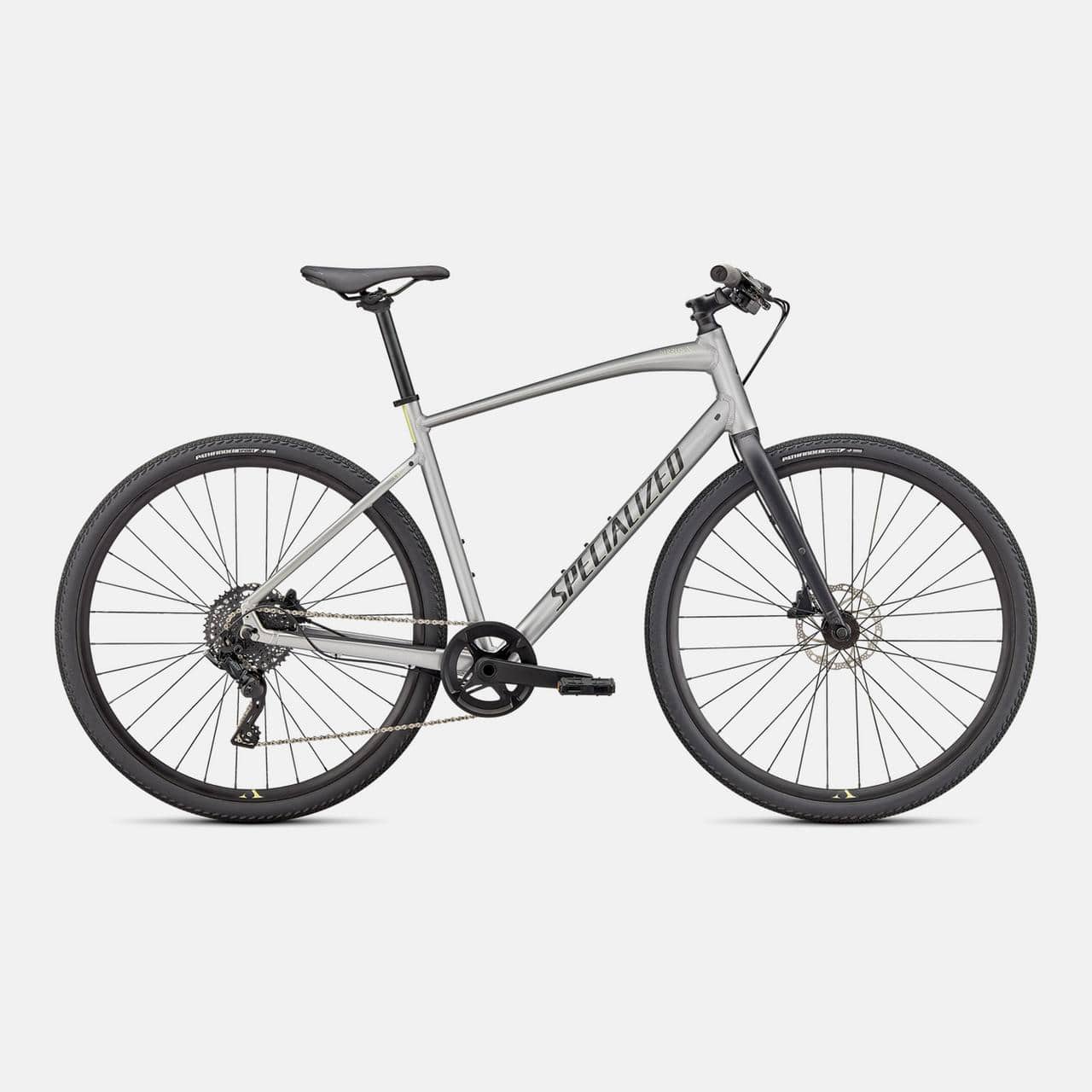 Specialized FITNESS GLOSS FLAKE SILVER / ICE YELLOW / SATIN BLACK REFLECTIVE / XXS Sirrus X 3.0