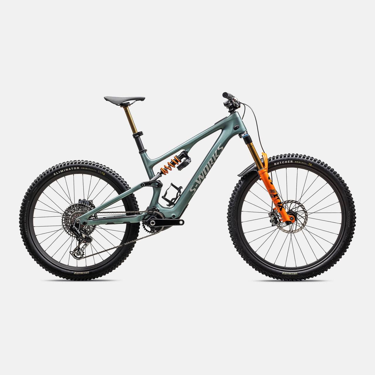 Specialized MOUNTAIN Gloss Fjord Metallic / Dolomite Metallic / S2 S-Works Turbo Levo SL 2 LTD - FOX DHX Live Valve Neo