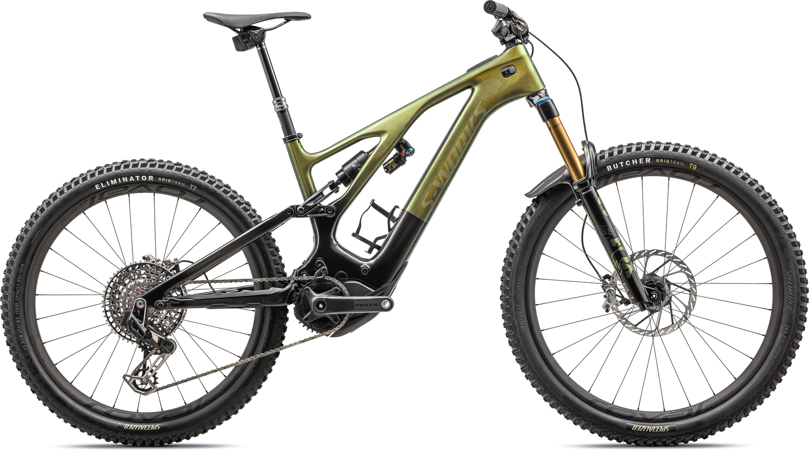 Specialized MOUNTAIN GLOSS GOLD PEARL OVER CARBON / CARBON / GOLD PEARL OVER CARBON / S6 2023 S-Works Turbo Levo 3 T-Type