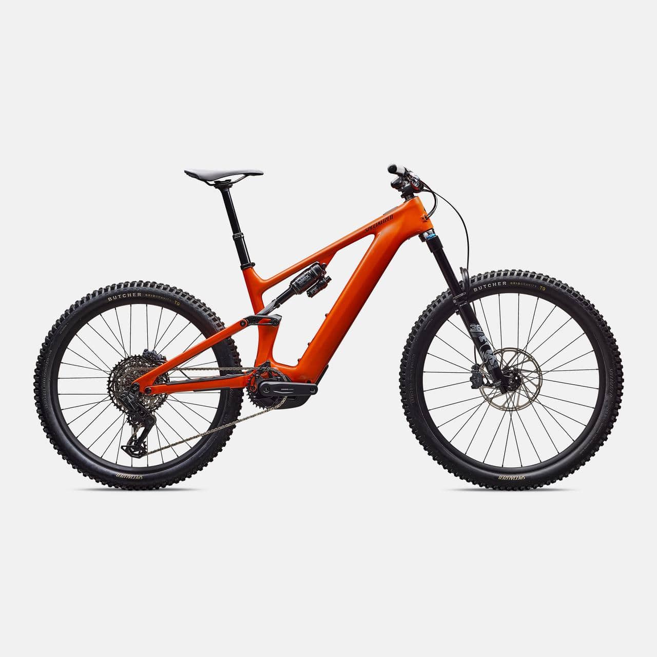 Specialized MOUNTAIN GLOSS ORANGE TINT OVER SILVER DUST / DARK NAVY / S2 Turbo Levo 4 Comp