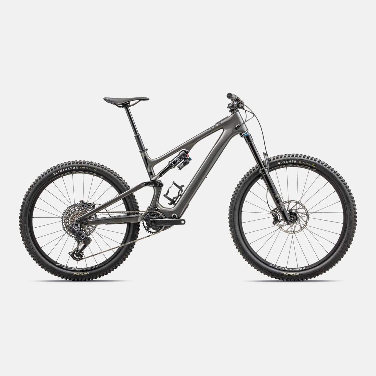 Specialized MOUNTAIN Gloss Smoke / Gloss Black / Satin Flo Red / Silver Dust / S1 Turbo Levo SL 2 Expert Carbon