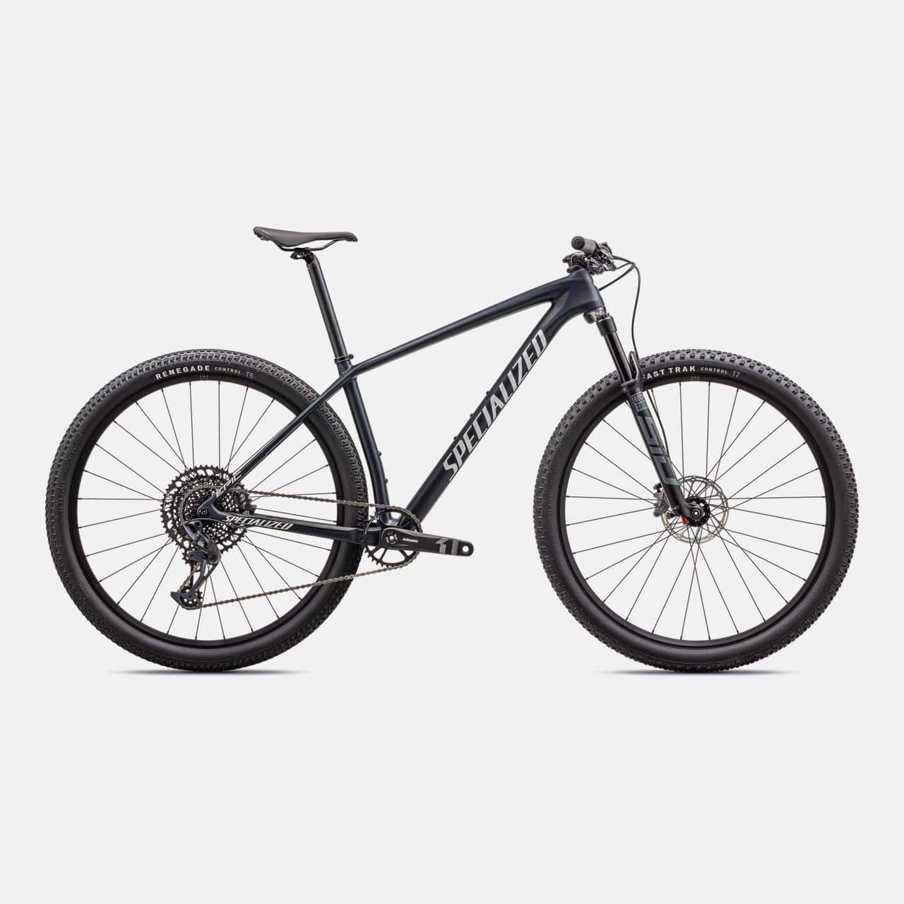 Specialized MOUNTAIN Satin Dark Navy / White / M Epic Hardtail Comp - SRAM GX Eagle, Rockshox SID SL