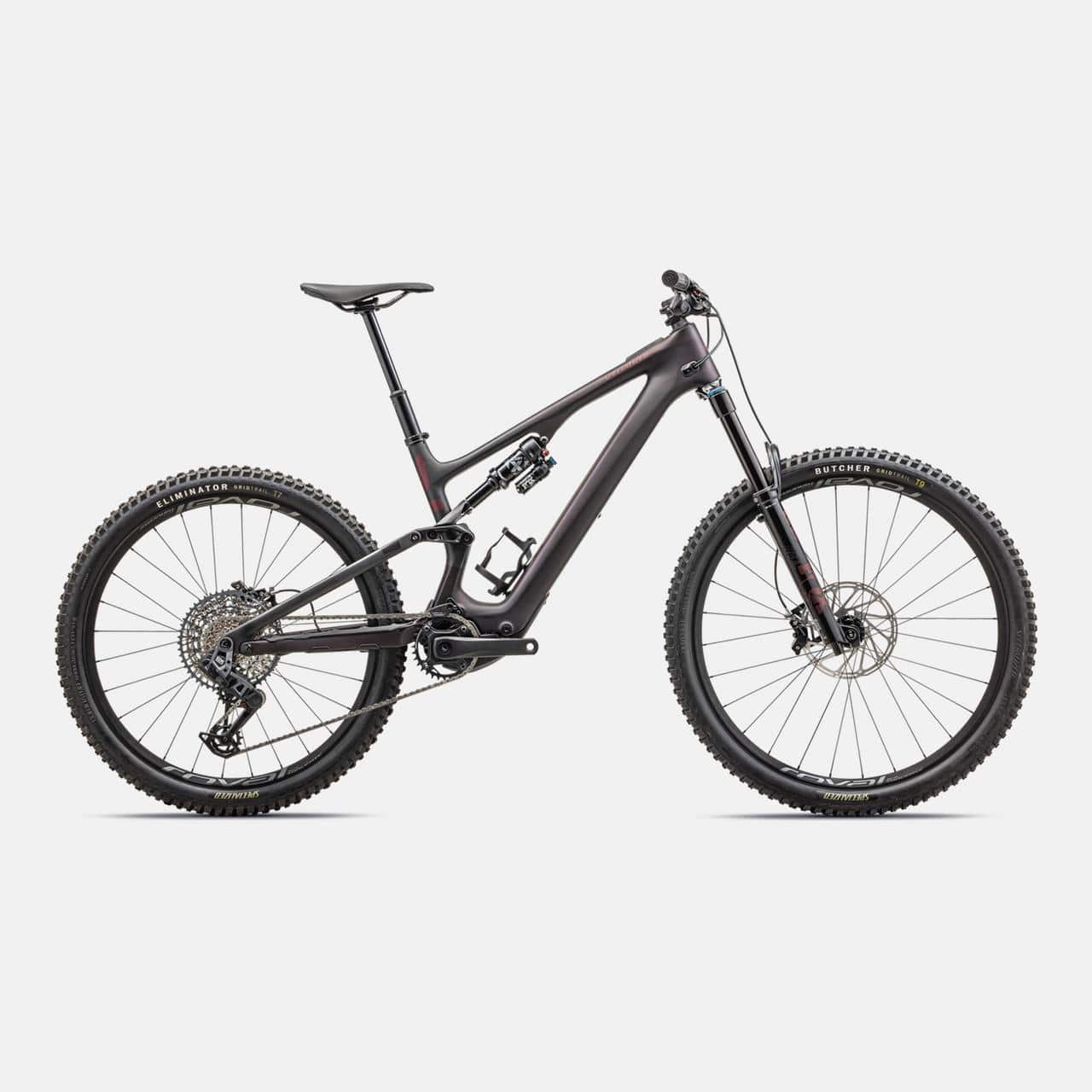 Specialized MOUNTAIN Satin Red Tint Over Carbon / Maroon / Silver Dust / S1 Turbo Levo SL 2 Expert Carbon
