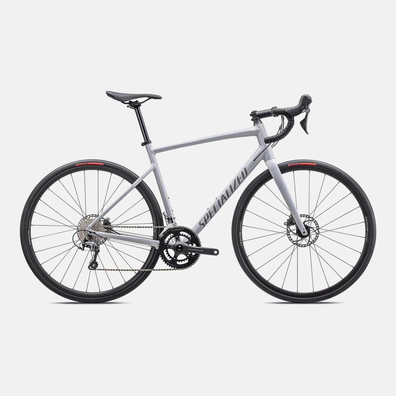 Specialized ROAD Gloss Dove Grey / Cool Grey / Chameleon Lapis / 44 Allez Sport - Shimano Tiagra