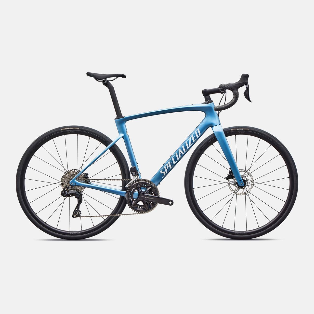 Specialized ROAD Gloss Glacial Metallic/White / 44 Roubaix SL8 Comp - Shimano 105 Di2