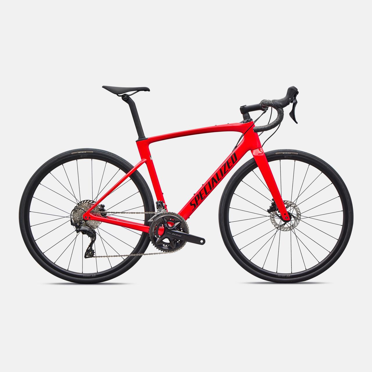 Specialized ROAD Gloss Vivid Red/Obsidian / 49 Roubaix SL8 Sport - Shimano 105