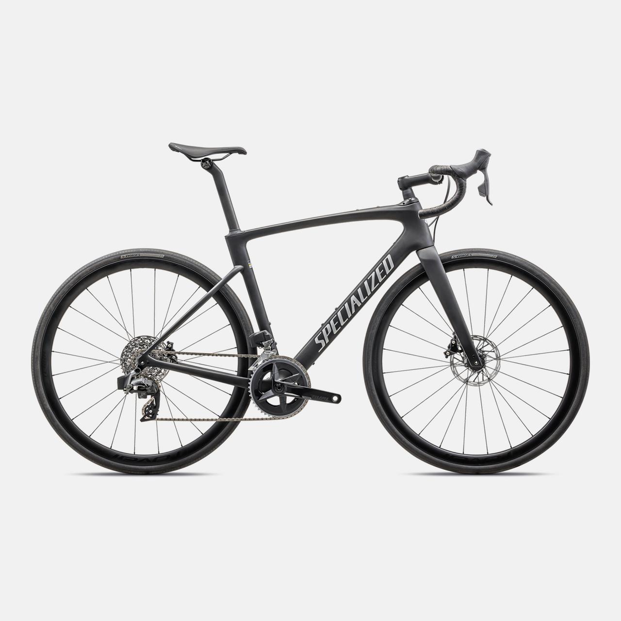 Specialized ROAD SATIN CARBON/LIQUID SILVER / 44 Roubaix SL8 Expert - SRAM Rival eTAP AXS