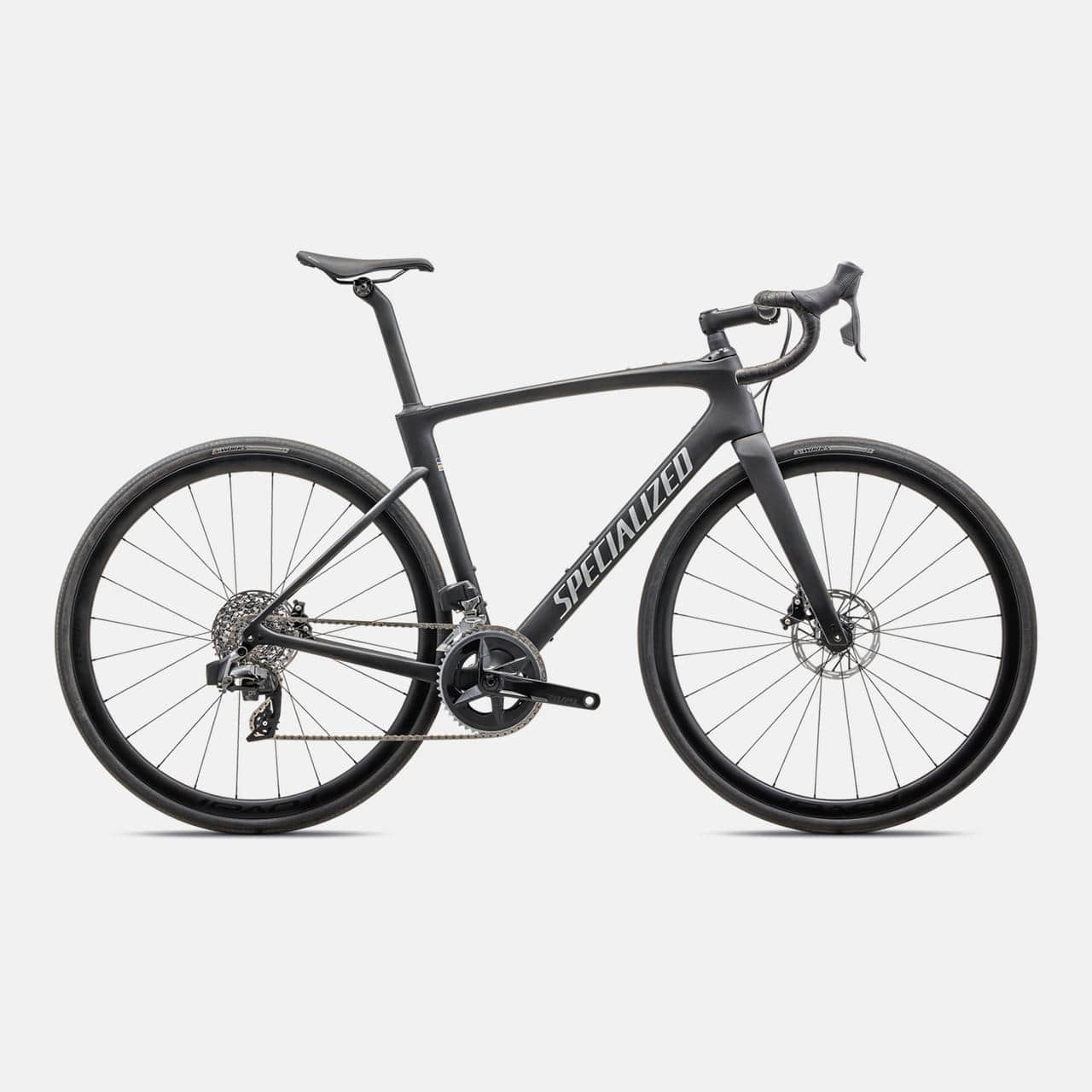 Specialized ROAD SATIN CARBON/LIQUID SILVER / 44 Roubaix SL8 Expert - SRAM Rival eTAP AXS