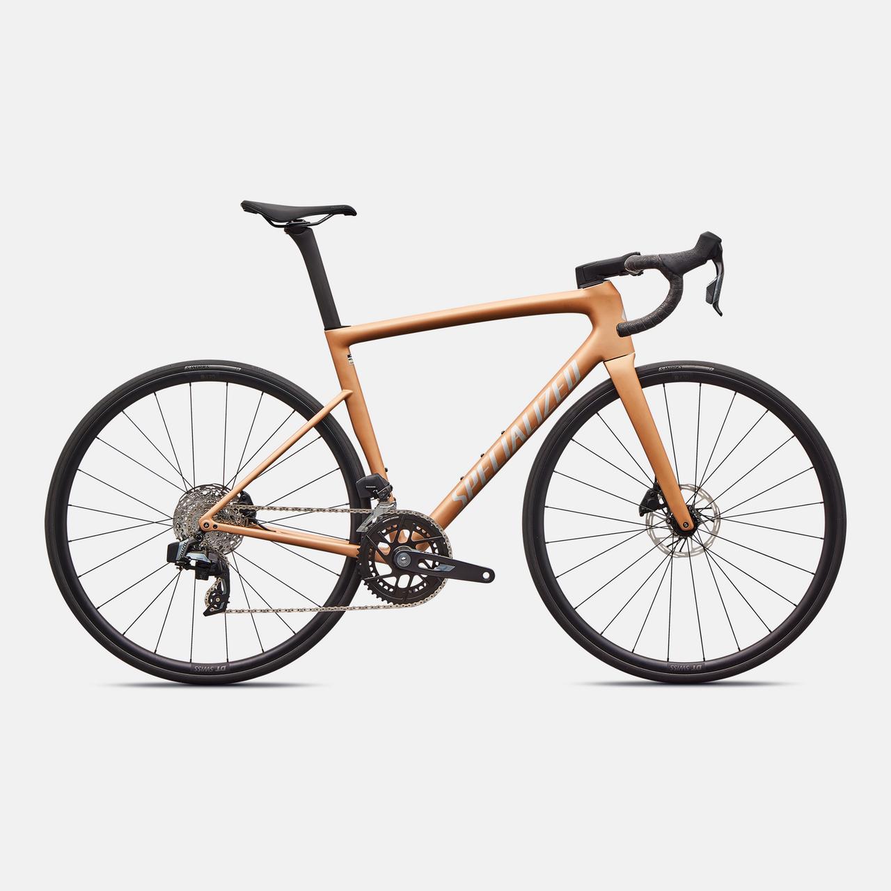 Specialized ROAD SATIN PHOTON ORANGE TINT OVER SILVER DUST / 49 Tarmac SL8 Comp - SRAM Rival AXS