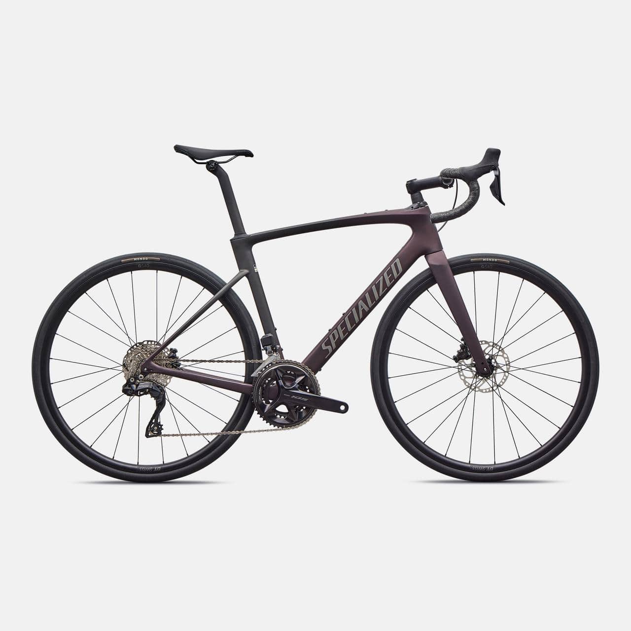 Specialized ROAD Satin Solidity Metallic/Obsidian Metallic Fade/Smoke / 49 Roubaix SL8 Comp - Shimano 105 Di2