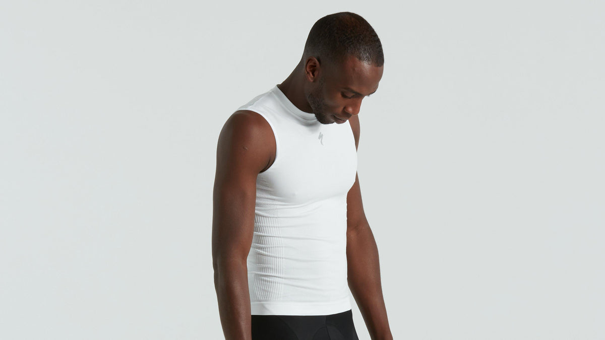 Men&#39;s Seamless Light Sleeveless Base Layer