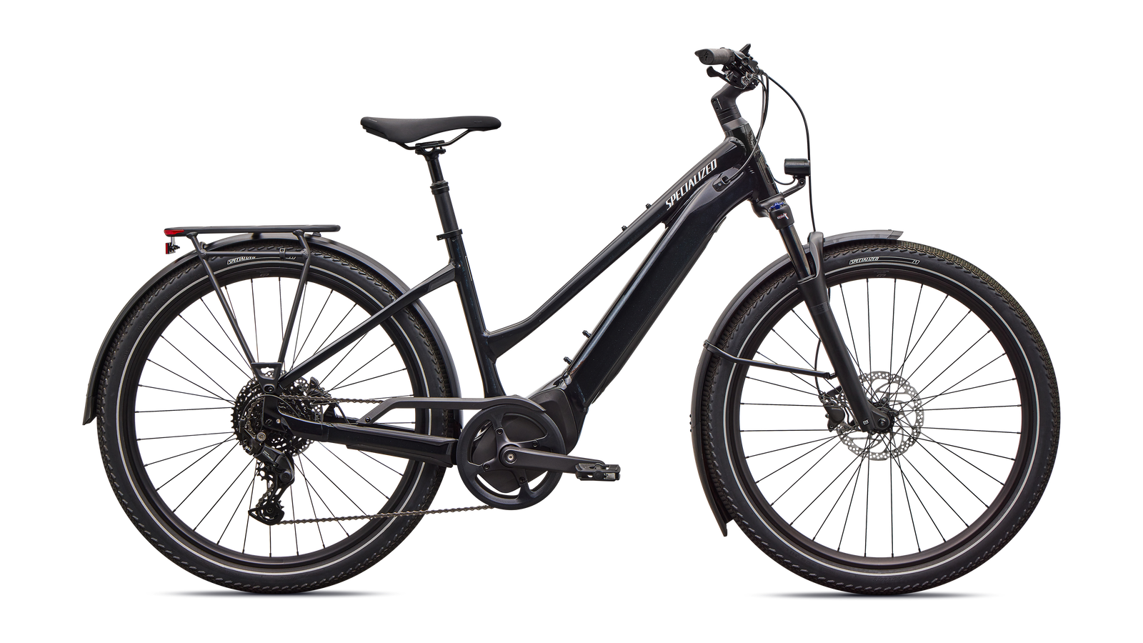 Specialized FITNESS GLOSS CASTBLACK / SATIN SILVER REFLECTIVE / S Turbo Vado 4.0 Step-Through