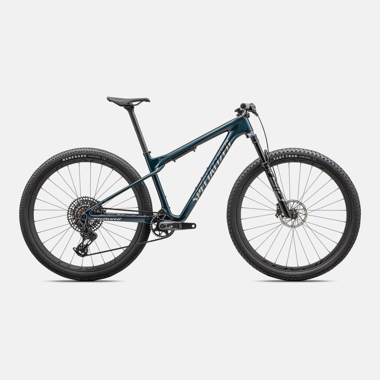 Specialized MOUNTAIN Gloss Deep Lake Metallic / Chrome / S Epic World Cup Pro  - SRAM X0 AXS, RockShox Ultimate