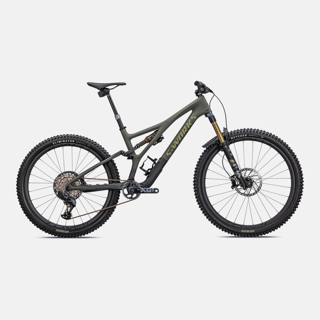 Specialized MOUNTAIN SATIN OAK GREEN / OAK GREEN METALLIC / GOLD GHOST PEARL / S1 S-Works Stumpjumper LTD  - SRAM X01 AXS, FOX Factory