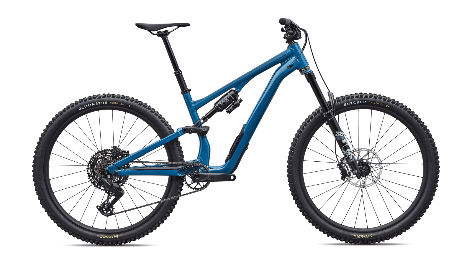 Specialized MOUNTAIN GLOSS GREY BLUE / CAST BLUE METALLIC / S2 / 29/27.5 Stumpjumper 15 EVO Alloy Comp  - SRAM Eagle 70, FOX Rhythm