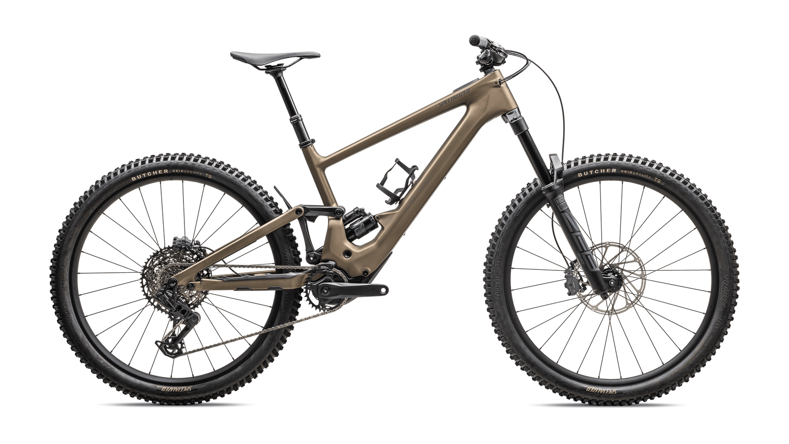 Specialized MOUNTAIN Burnt Gold Metallic / Black Liquid Metal / S2 Turbo Kenevo SL 2 Comp
