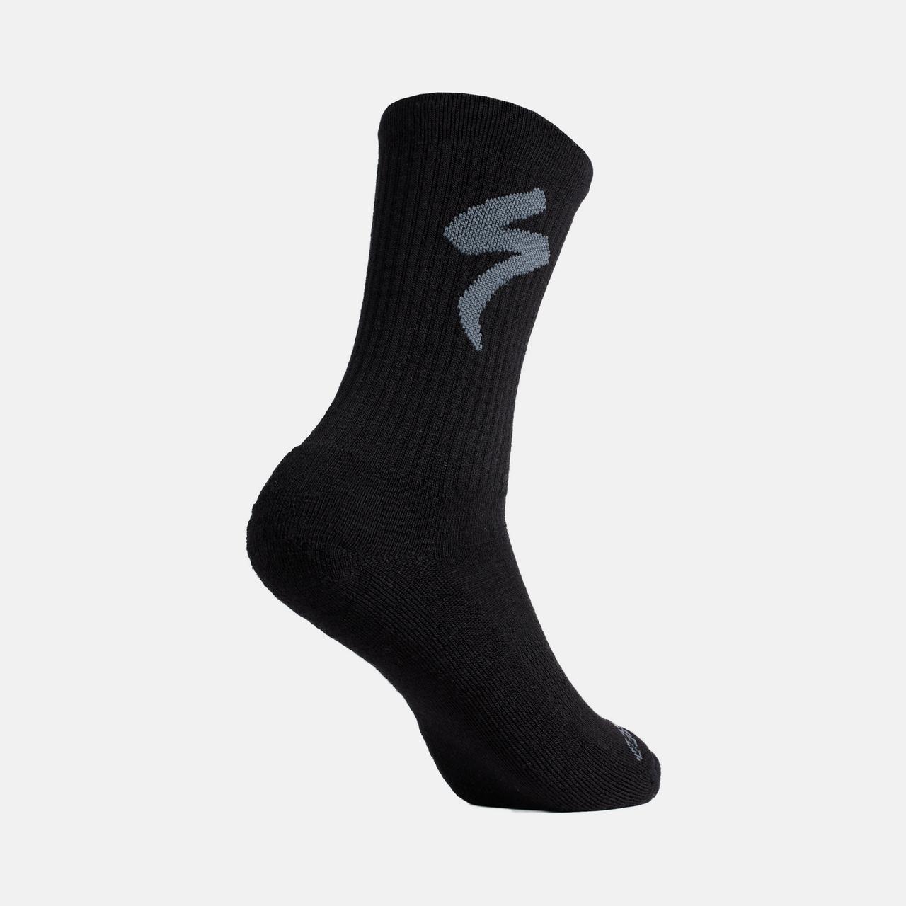 Specialized RIDER Black / S Merino Midweight Tall Logo Socks