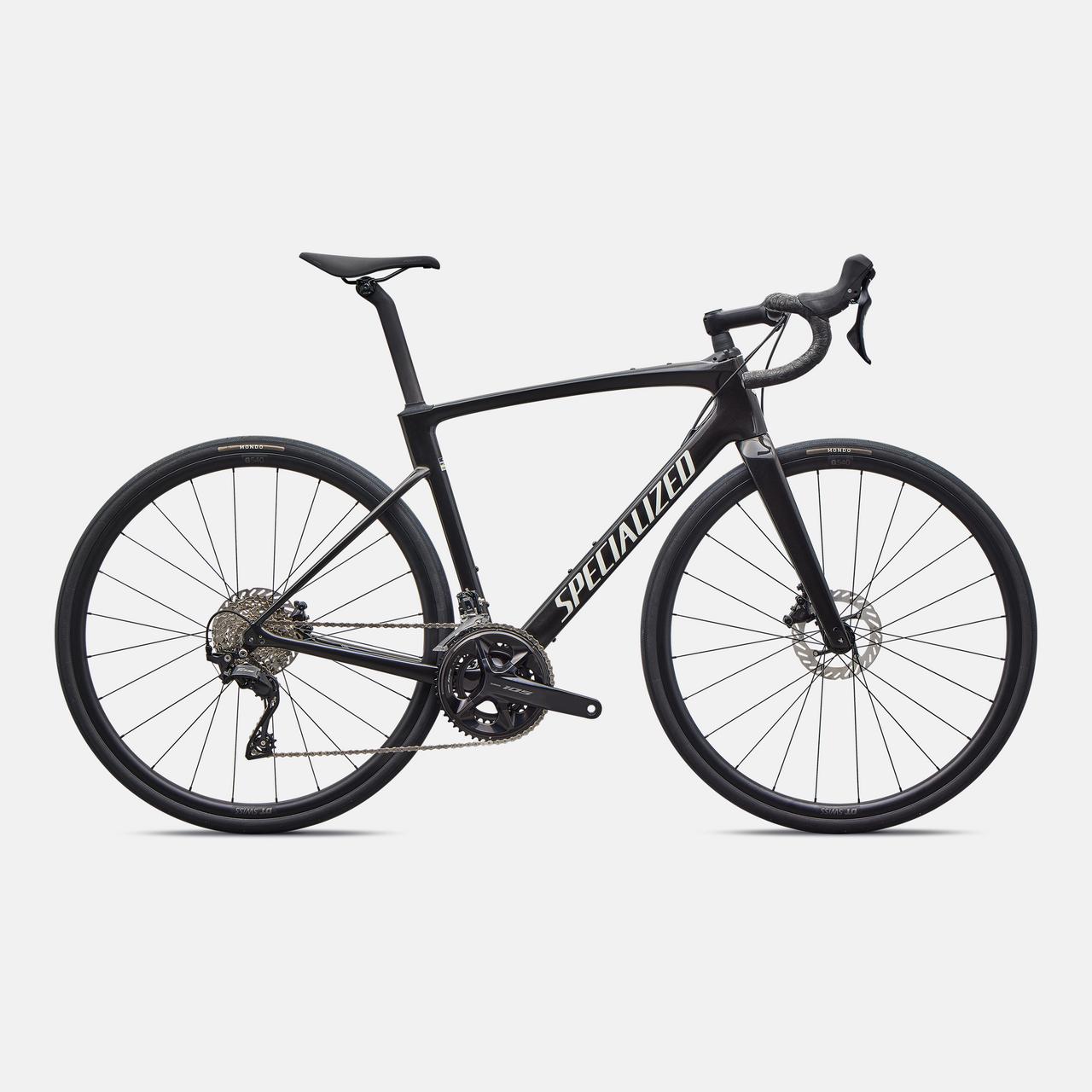 Specialized ROAD Gloss Obsidian Metallic/Dune White / 49 Roubaix SL8 Sport - Shimano 105