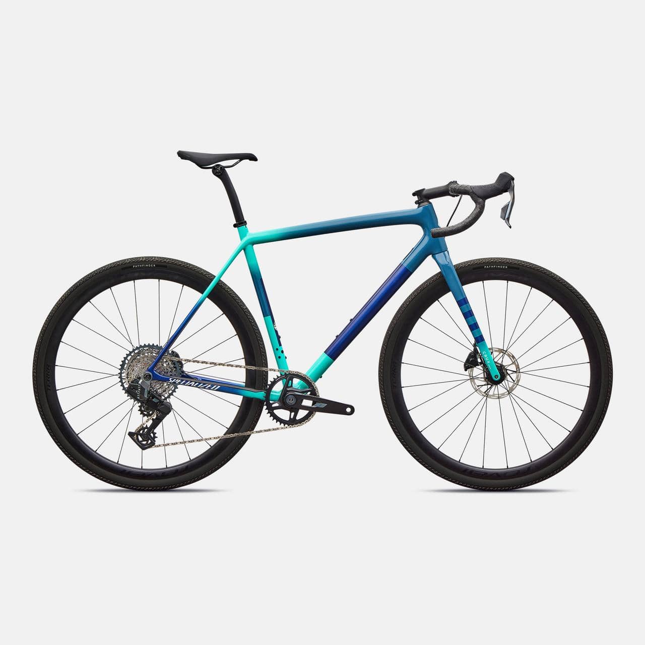 Specialized ROAD Grey Blue/Lagoon Blue/Dune White/Majesty Blue / 49 Crux Expert - SRAM Rival XPLR AXS