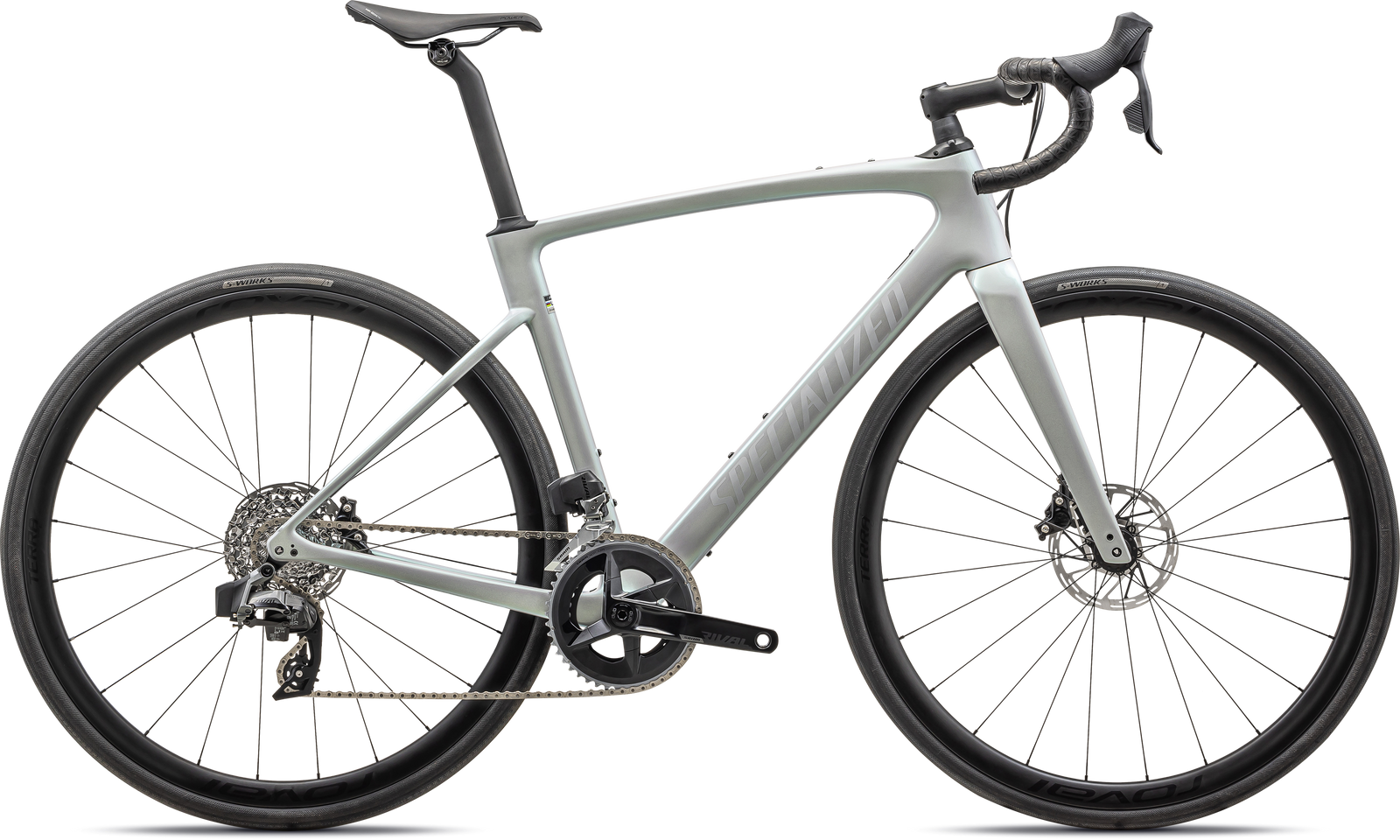 Specialized ROAD GLOSS DOVE GREY/CHAMELEON LAPIS / 44 Roubaix SL8 Expert - SRAM Rival eTAP AXS