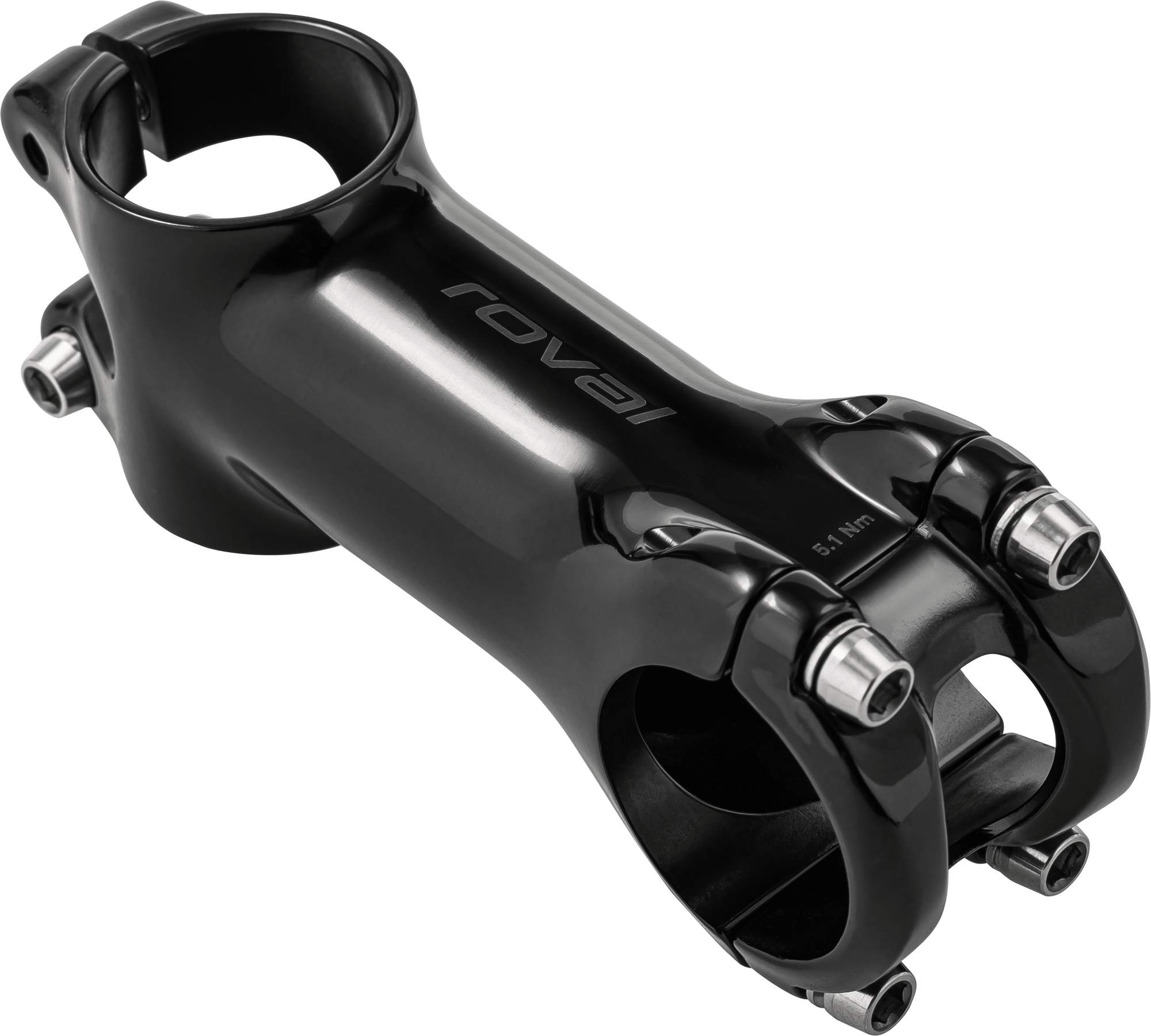 Specialized ROAD Polish Black / 31.8mm x 70mm, 6 Degree Roval Alpinist Stem
