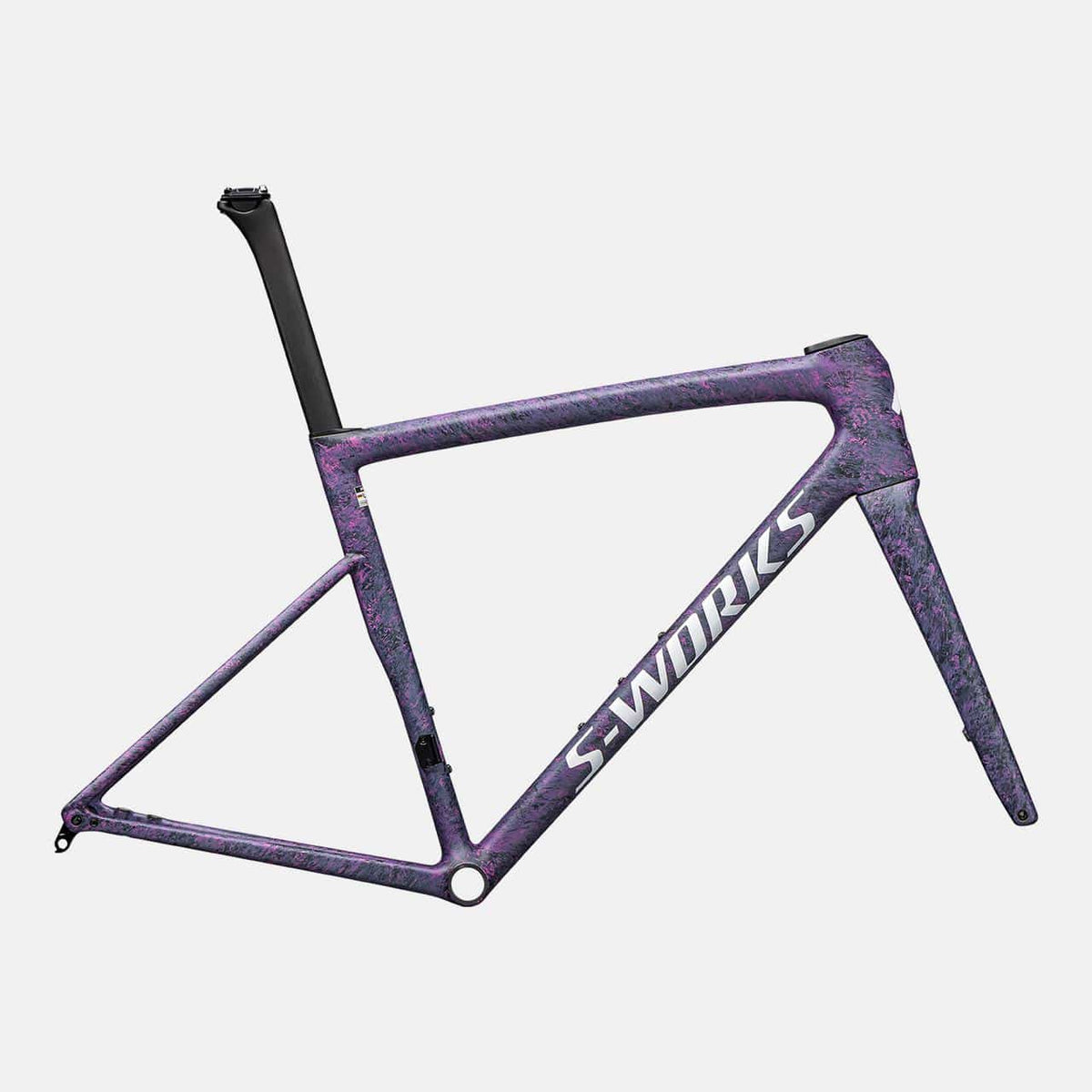 Specialized ROAD Satin Carbon / Rebel Pink + Deep Lake Metallic Blurred Impasto / Gloss White / 44 S-Works Tarmac SL8 Frameset