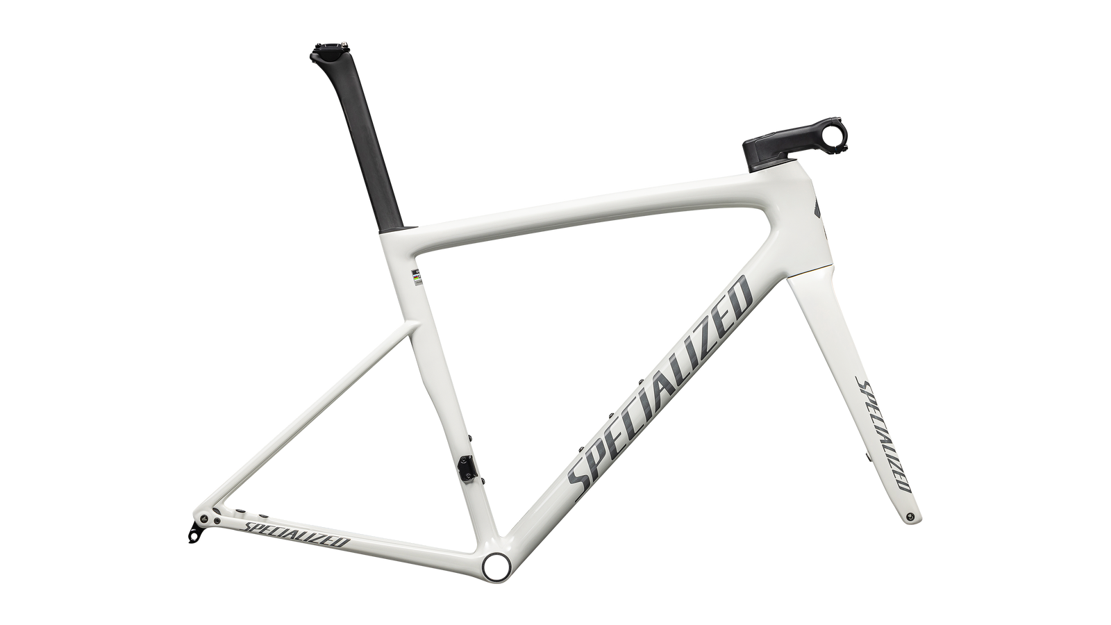 Specialized ROAD Gloss Dune White / Black Pearl Over Ashen / 44 Tarmac SL8 Frameset - FACT 10r Carbon